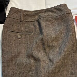 Worthington Petite Brown Checkered Pants